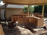 Adding plywood to the kitchen frame