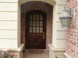 Sanded and stained front door